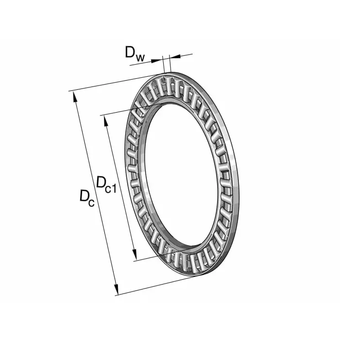 INA 10 mm I.D Needle Needle Roller Bearing, 24 mm O.D, AXK1024-A/0-10