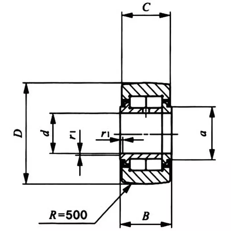 iko-double-row-cylindrical-roller-follower-nurt-r-spherical-outer-ring-17x40-mm-diamater-nurt17r