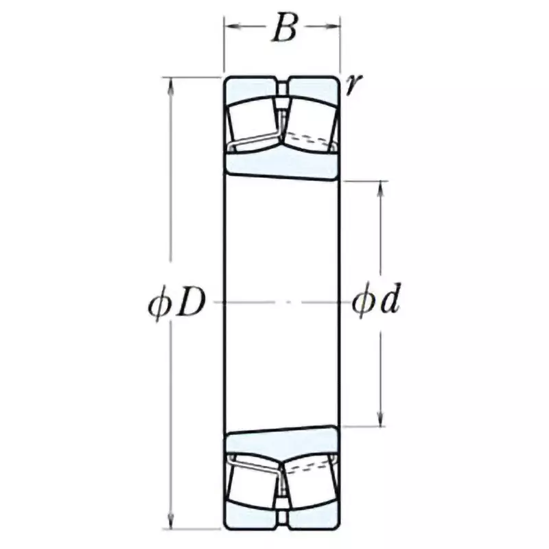 NSK Spherical Roller Bearings Type 23200 Radial 220x400 mm Diameter, 23244MK