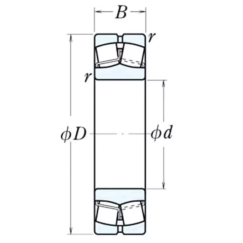 NSK Spherical Roller Bearings Type 23200 Radial 280x500 mm Diameter, 23256MC3