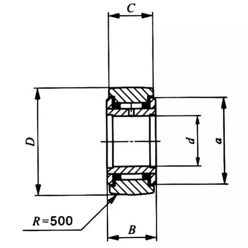 iko-non-separable-roller-follower-nartr-shielded-type-with-cage-spherical-outer-ring-17x40-mm-diamater-nart17r