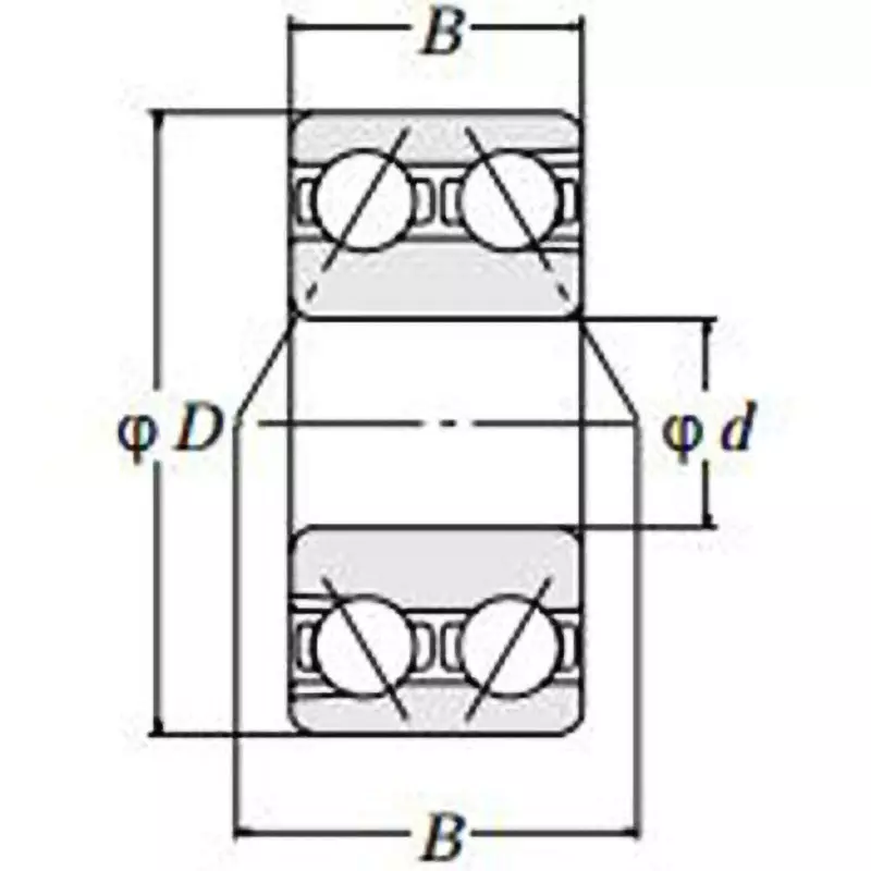 NSK Bearing 40x90 mm Diameter and 33 mm Width B, 4308