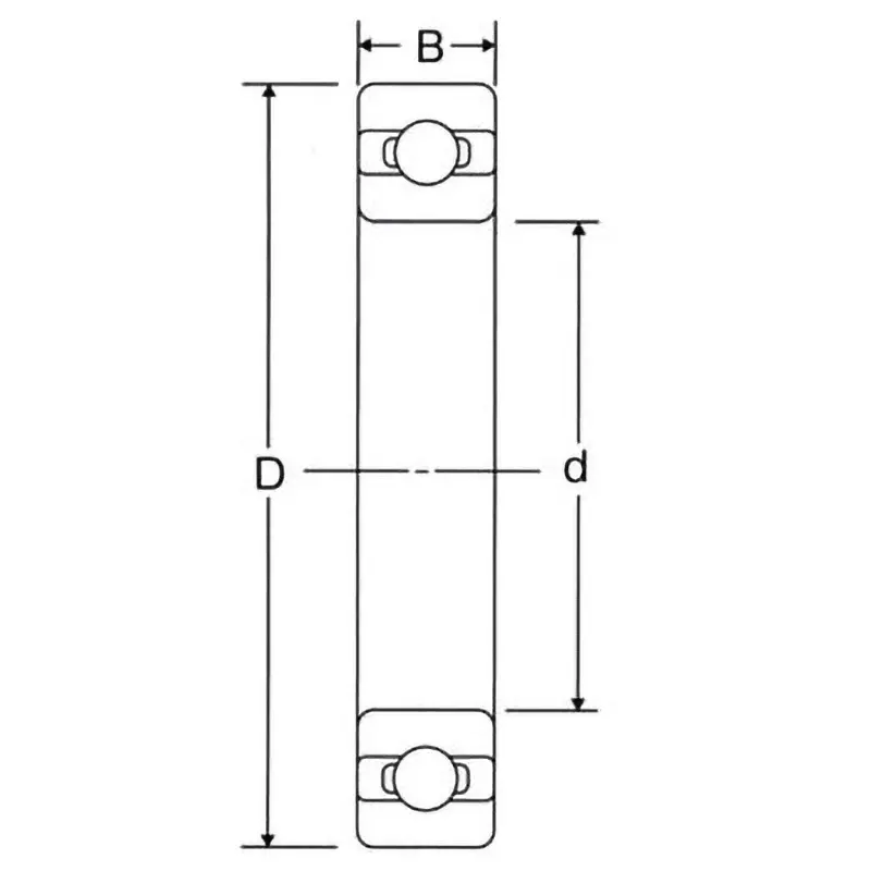 KOYO Bearing 20x52 mm Diameter and 15 mm Width B, 6304 C4