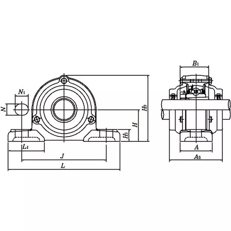 ntn-bearing-unit-pillow-type-oil-free-type-75-mm-shank-diameter-c-ukp317