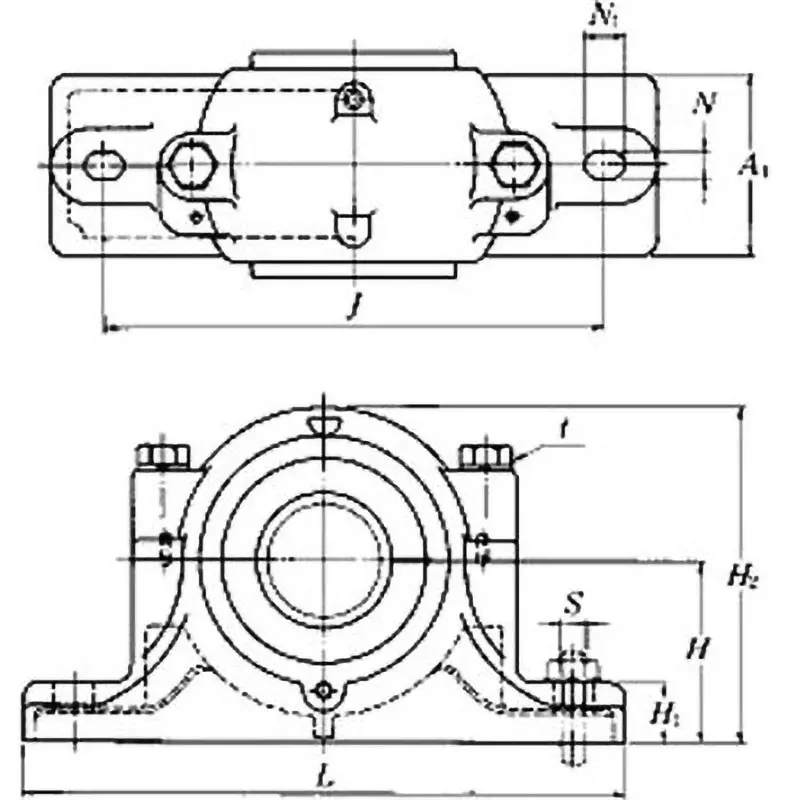 ntn-plummer-block-split-type-sn2-large-bore-type-sn211-rubber-seal-zf15-nominal-no-sn211l1