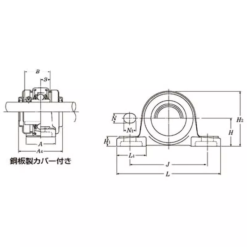 NTN Bearing Unit Pillow Type Oil Supply Type 20 mm Shank Diameter, S-UCP204D1