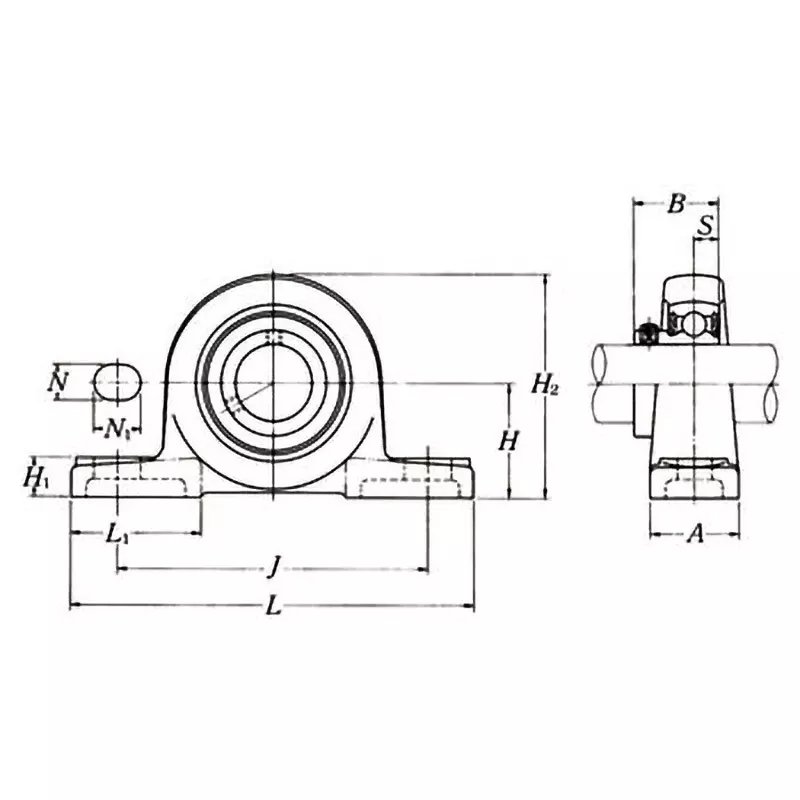 ntn-lightweight-cast-iron-pillow-unit-aspb-type-35-mm-shank-diameter-aspb207