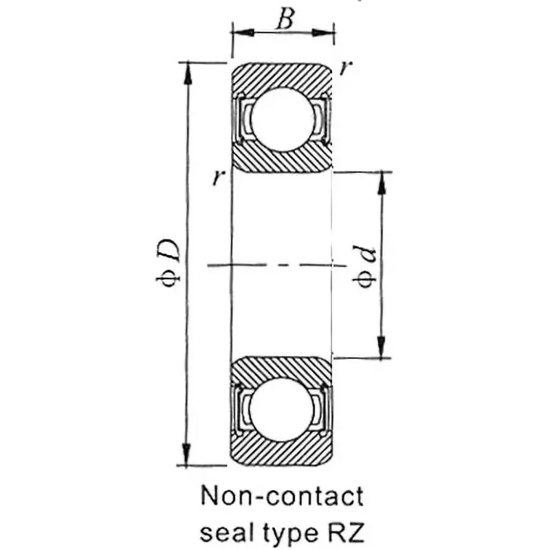 monotaro-ball-bearing-6300-series-2rs-both-sides-contact-rubber-seal-type-25x62-mm-6305-2rs