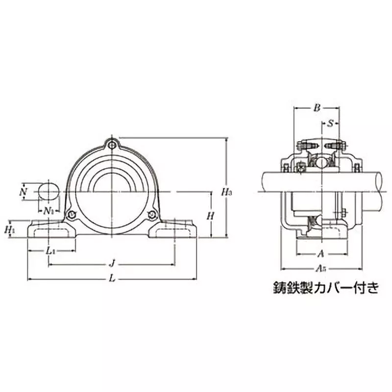 NTN Bearing Unit Pillow Type Oil-Free Type 75 mm Shank Diameter, C-UCP215