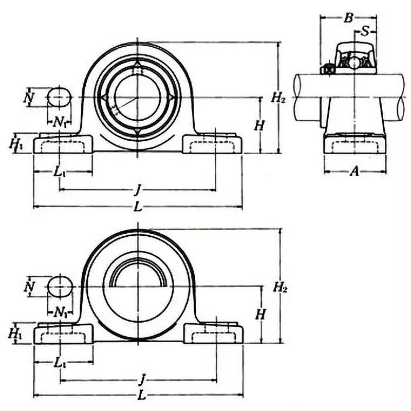 ntn-bearing-unit-pillow-type-oil-supply-type-for-heat-resistance-15-mm-shank-diameter-ucp202ht2d1