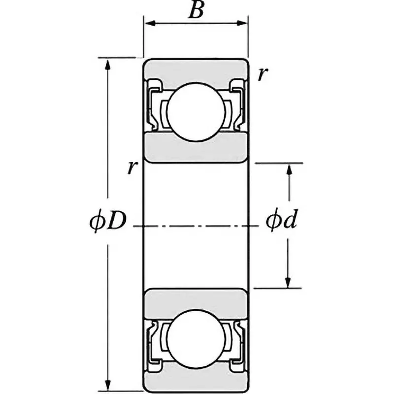monotaro-stainless-steel-ball-bearings-6000-series-2rs-both-sides-contact-rubber-seal-type-10x26-mm-ss-6000-2rs
