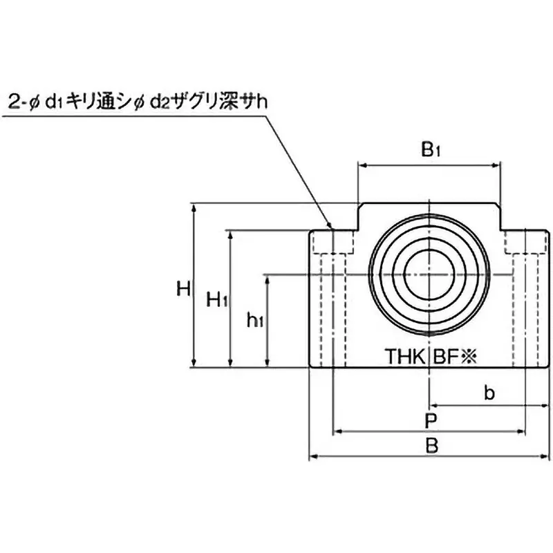 thk-support-side-square-shape-ball-screw-support-unit-8-to-40-mm-bf-12