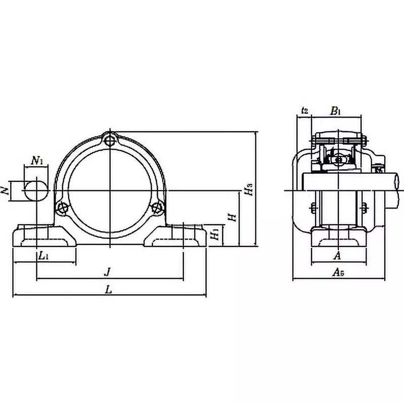 ntn-bearing-unit-pillow-type-oil-free-type-90-mm-shank-diameter-cm-ukp320
