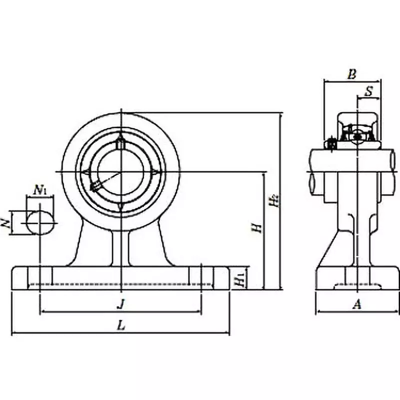 NTN Bearing Unit High Pillow Unit With Grease Nipple 3/4 inch Shaft Diameter, UCHP204-012D1