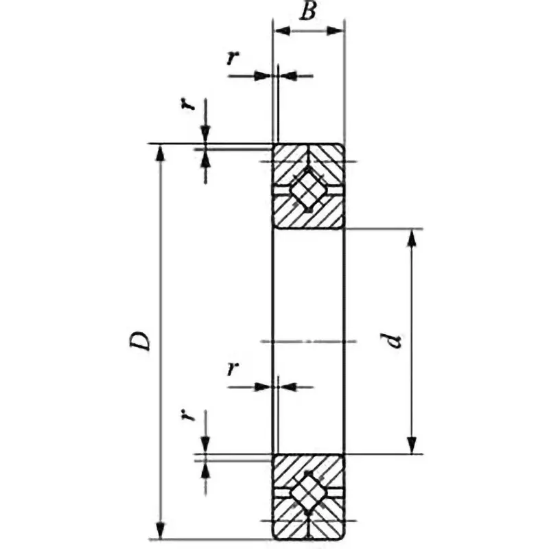 IKO Standard Cross Roller Bearing CRB / CRBC High Carbon Chromium Steel 30 x 55 mm Diameter, CRB3010C1