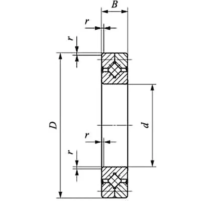 IKO Standard Cross Roller Bearing CRB / CRBC High Carbon Chromium Steel 100 x 150 mm Diameter, CRB10020UUC1