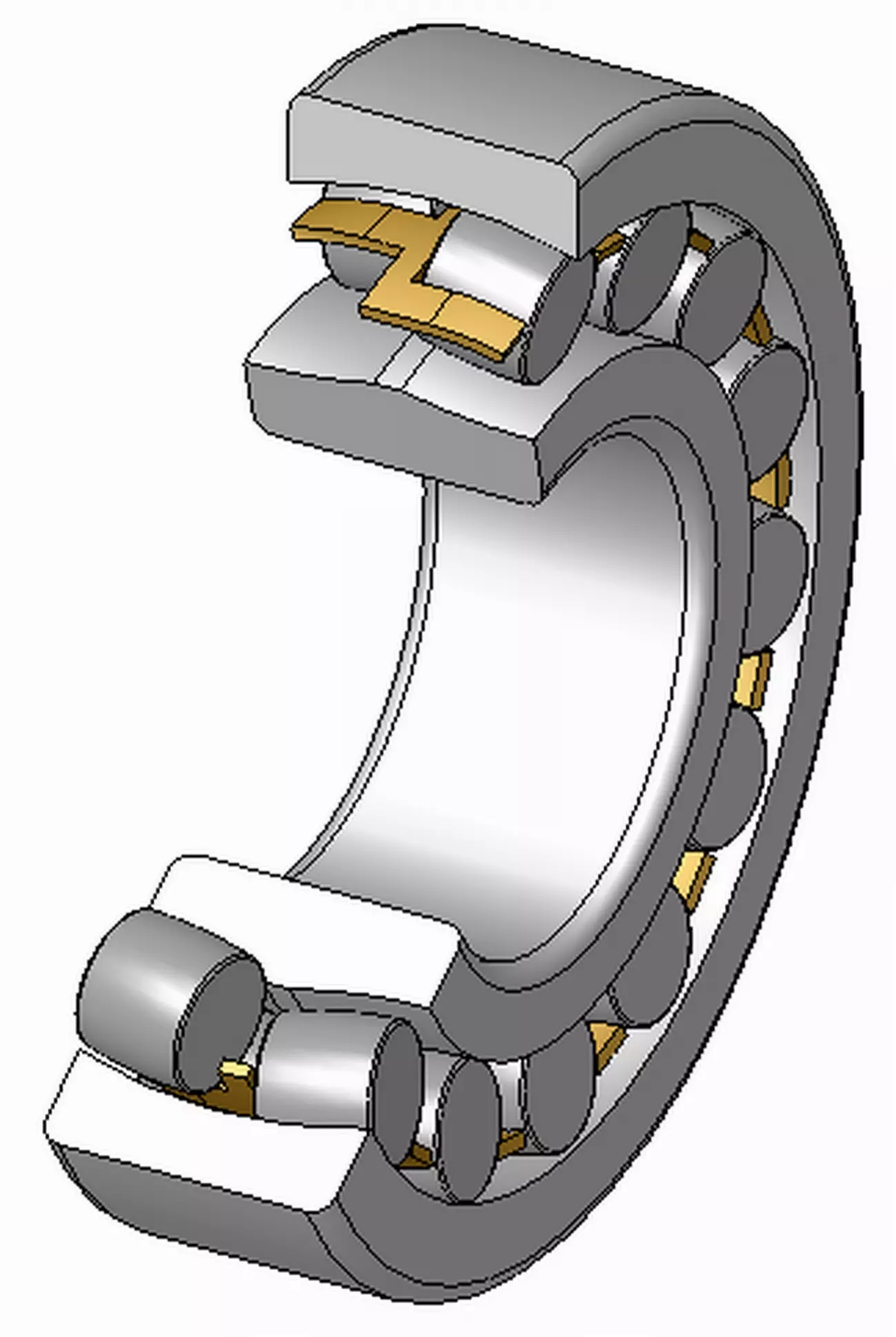 ZKL Spherical Roller Bearing, Inner Dia 110 mm, Outer Dia 200 mm, Width 53 mm, 22222EW33J C3 NF