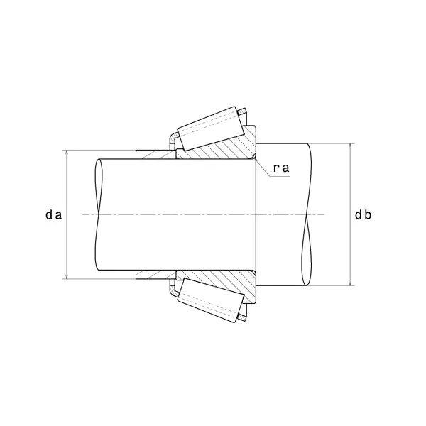 NTN Single Row Tapered Roller Bearing, Inner Dia 22 mm, Outer Dia 44 mm, Width 15 mm, 4T-320/22X