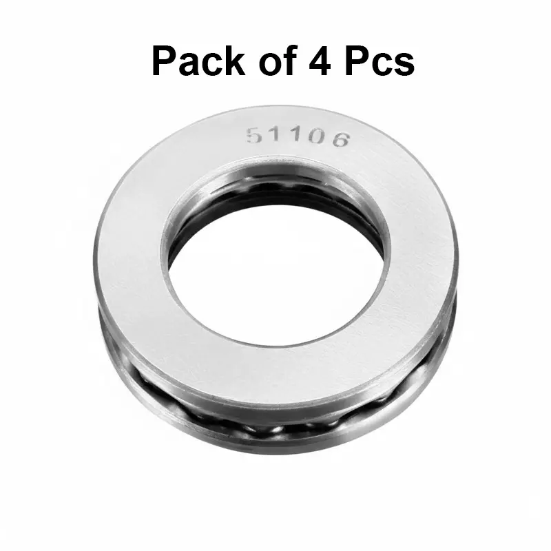 invento-axial-thrust-ball-bearing-single-direction-carbon-steel-47-mm-od-x-30-mm-id-x-11-mm-h-51106-pack-of-4-pcs