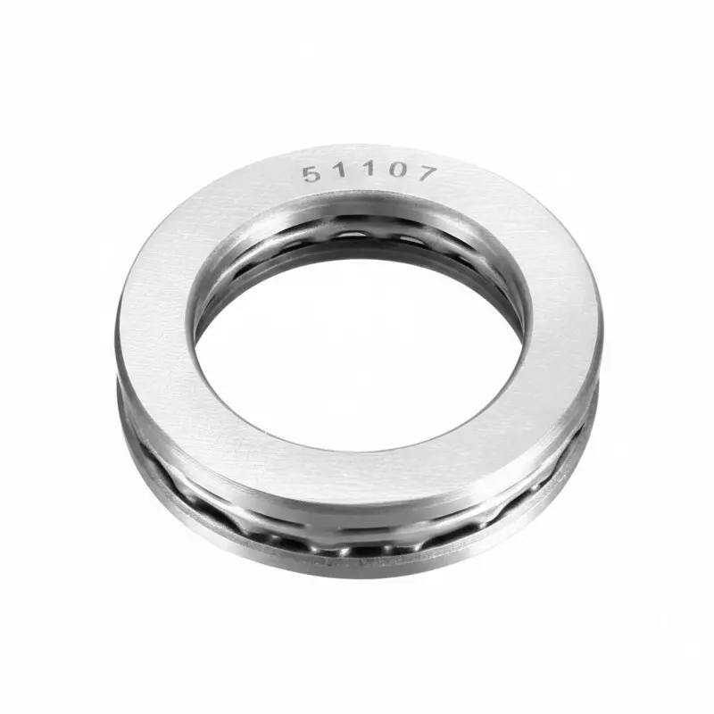 Invento Axial Thrust Ball Bearing Single Direction Carbon Steel 52 mm OD x 35 mm ID x 12 mm H, 51107 (Pack of 2 Pcs)