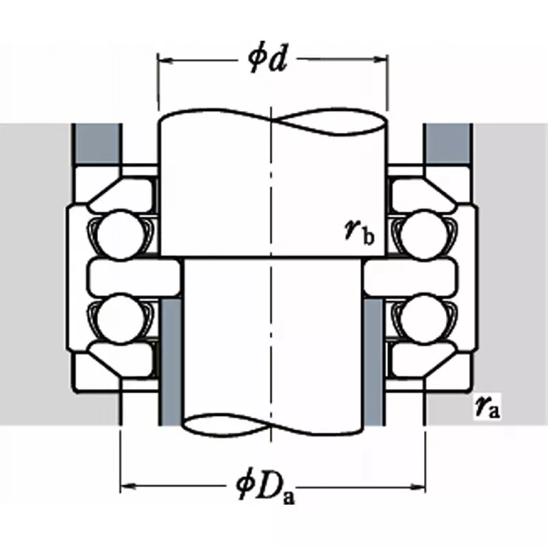 nsk-double-direction-thrust-ball-bearing-with-aligning-washer-54212u-nominal-no-54212u