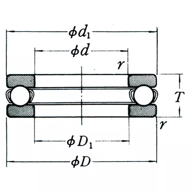 nsk-single-thrust-ball-bearings-51200-series-high-carbon-chromium-steel-85-x-125-mm-diameter-51217