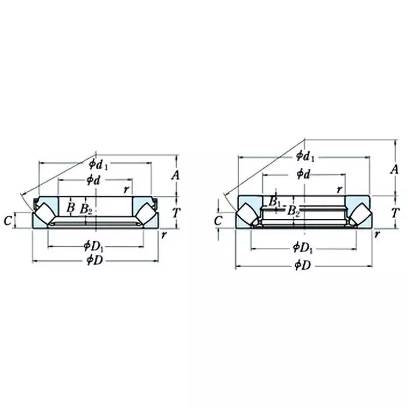 NSK Thrust Spherical Roller Bearings Type 29400 High Carbon Chromium Steel 150 x 300 mm Diameter, 29430M
