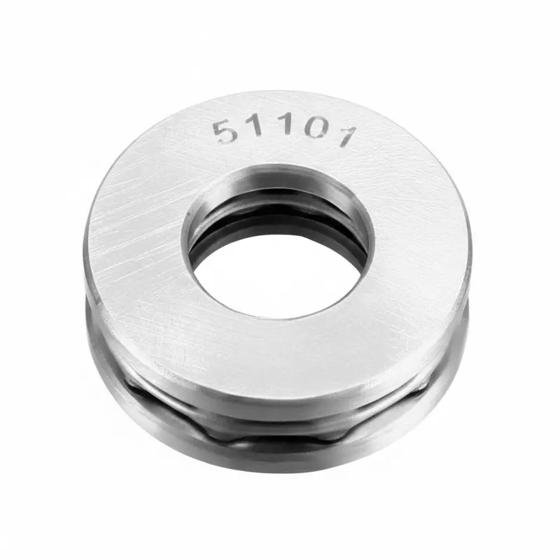 Invento Axial Thrust Ball Bearing Single Direction Carbon Steel 26 mm OD x 12 mm ID x 9 mm H, 51101 (Pack of 5 Pcs)