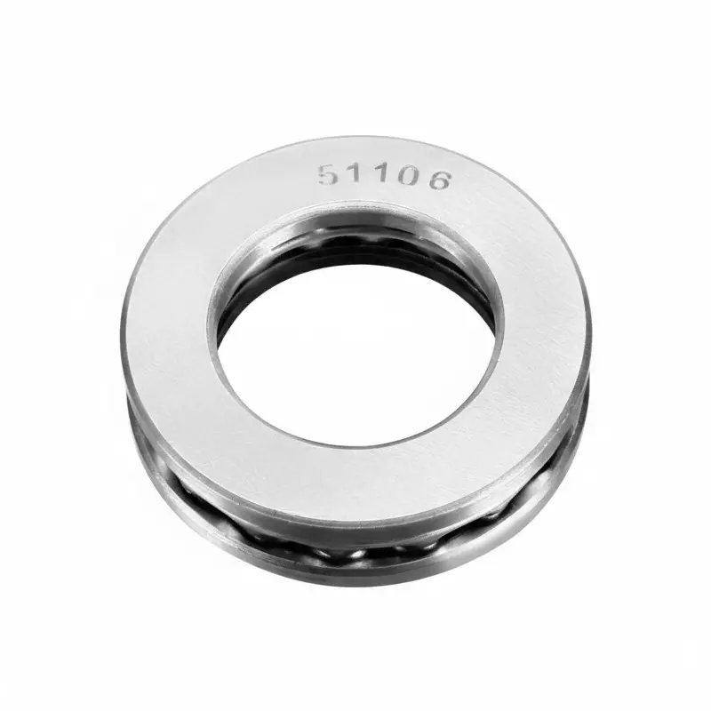 Invento Axial Thrust Ball Bearing Single Direction Carbon Steel 47 mm OD x 30 mm ID x 11 mm H, 51106 (Pack of 10 Pcs)