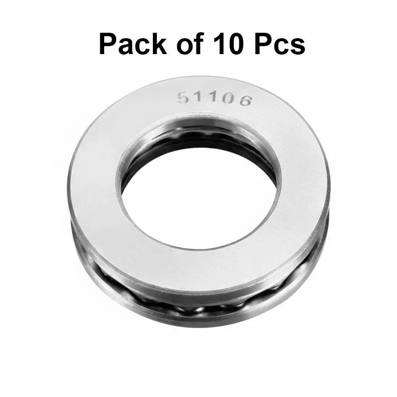 invento-axial-thrust-ball-bearing-single-direction-carbon-steel-47-mm-od-x-30-mm-id-x-11-mm-h-51106-pack-of-10-pcs
