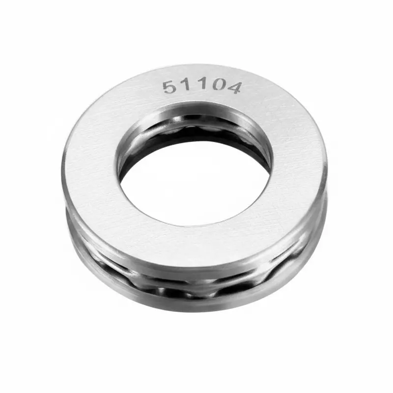 Invento Axial Thrust Ball Bearing Single Direction Carbon Steel 35 mm OD x 20 mm ID x 10 mm H, 51104 (Pack of 8 Pcs)