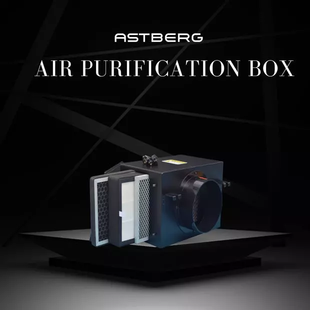 Astberg Air Purification Box HEPA Black 250 mm (10 inch), APB250