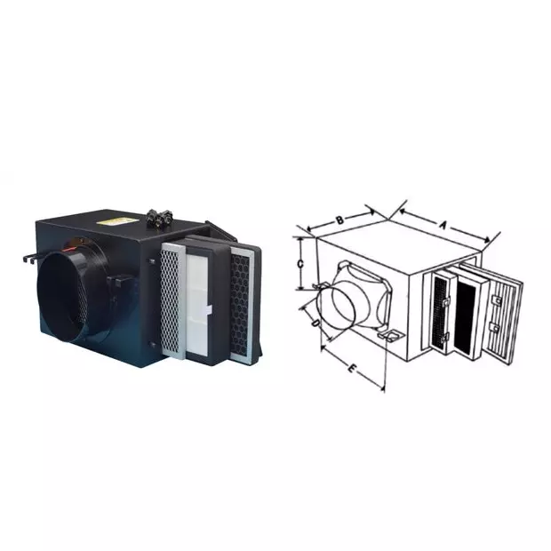 Astberg Air Purification Box HEPA Black 250 mm (10 inch), APB250