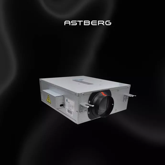 Astberg Ultra Slim Fan 250 m³h, 200 PA, ASF-25