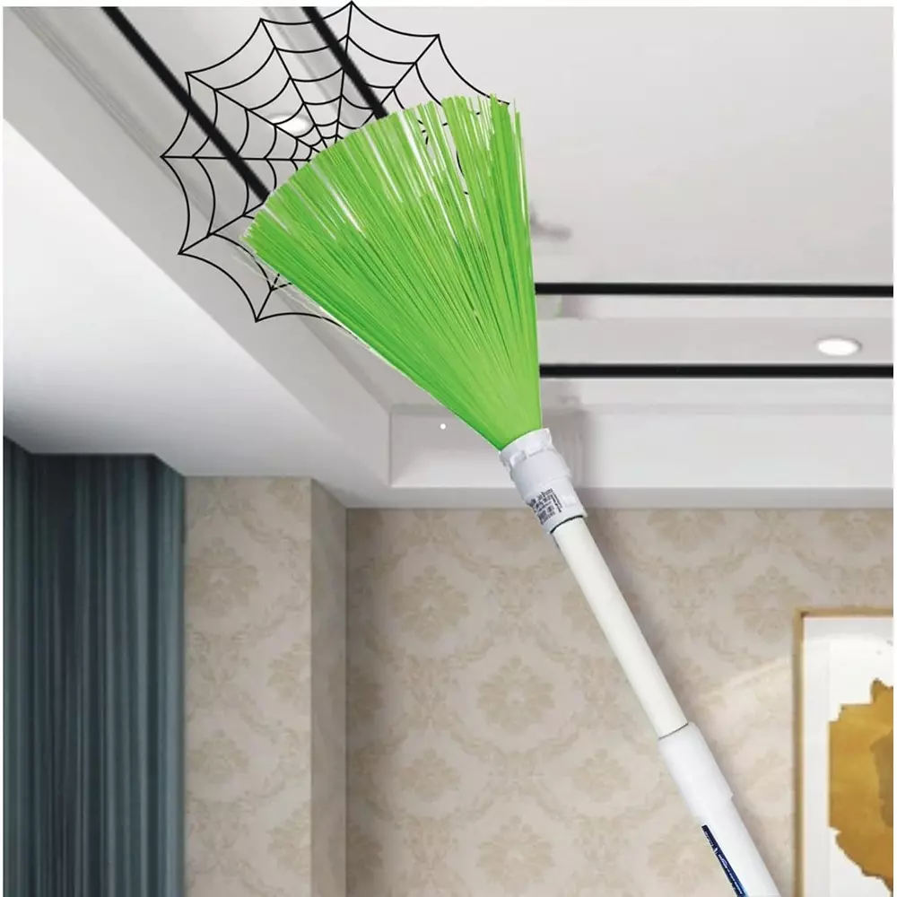 Vimal Roma 2 in 1 Broomstick with Extendable Plastic Handle Multicolor 18x160 cm for Floor & Wall Cleaning