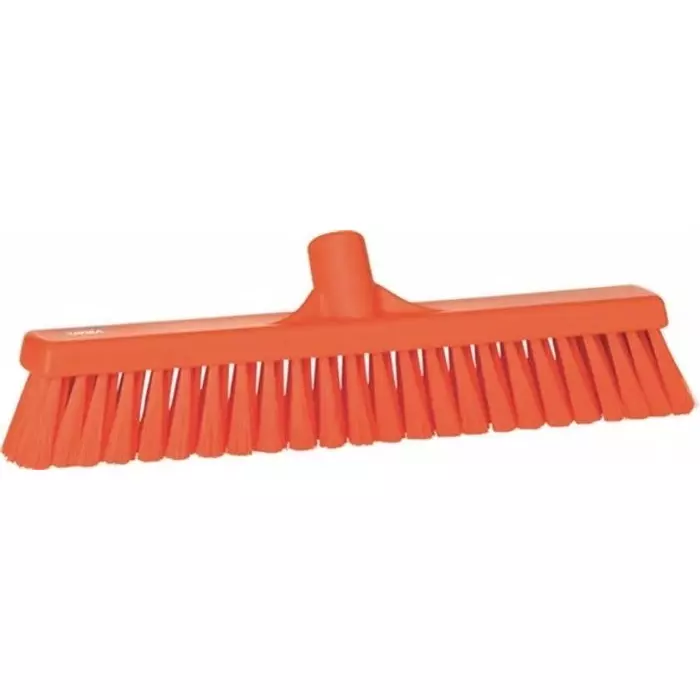 VIKAN Broom Orange With Polyester, Polypropylene & Stainless Steel Bristles for General Purpose, 31798