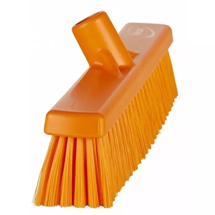 VIKAN Broom Orange With Polyester, Polypropylene & Stainless Steel Bristles for General Purpose, 31798