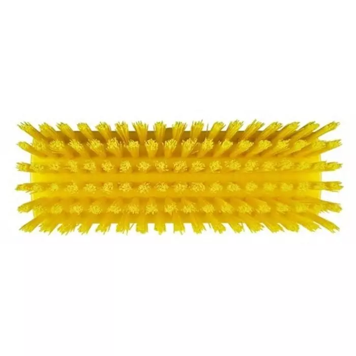 VIKAN Broom Yellow With Polyester, Polypropylene & Stainless Steel Bristles for General Purpose, 70426