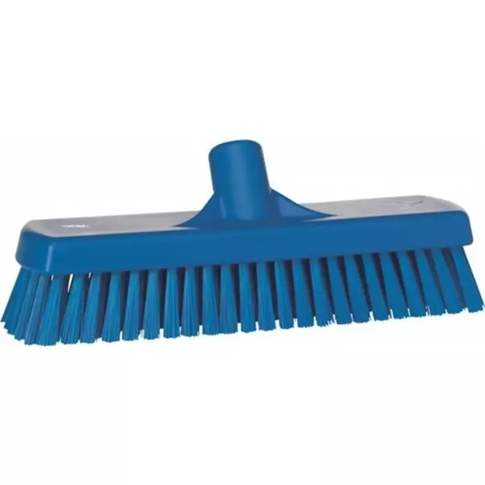 VIKAN Broom Blue With Polyester, Polypropylene & Stainless Steel Bristles for Deck washer brush, 70603