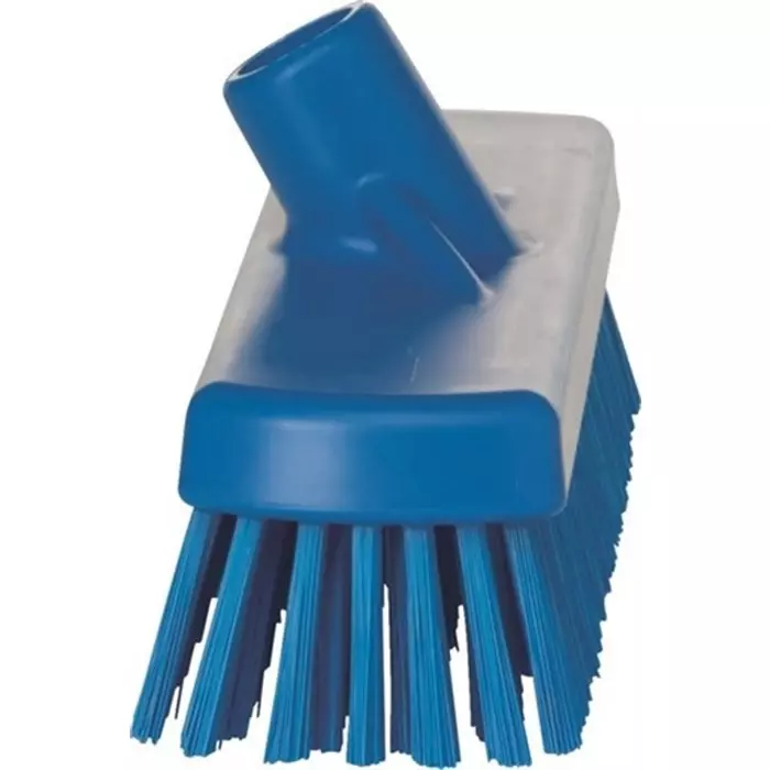 VIKAN Broom Blue With Polyester, Polypropylene & Stainless Steel Bristles for Deck washer brush, 70603