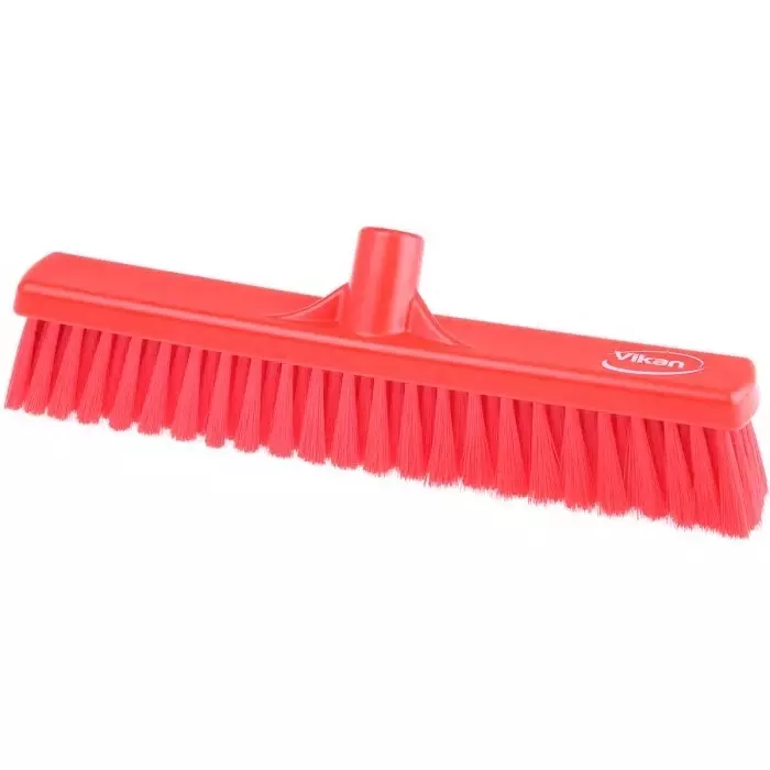 VIKAN Broom Red with PET Bristles for General Purpose, 31794