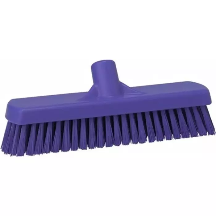 VIKAN Broom Purple With Polyester, Polypropylene & Stainless Steel Bristles for Multipurpose Cleaning, 70608