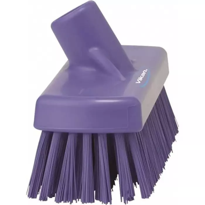 VIKAN Broom Purple With Polyester, Polypropylene & Stainless Steel Bristles for Multipurpose Cleaning, 70608