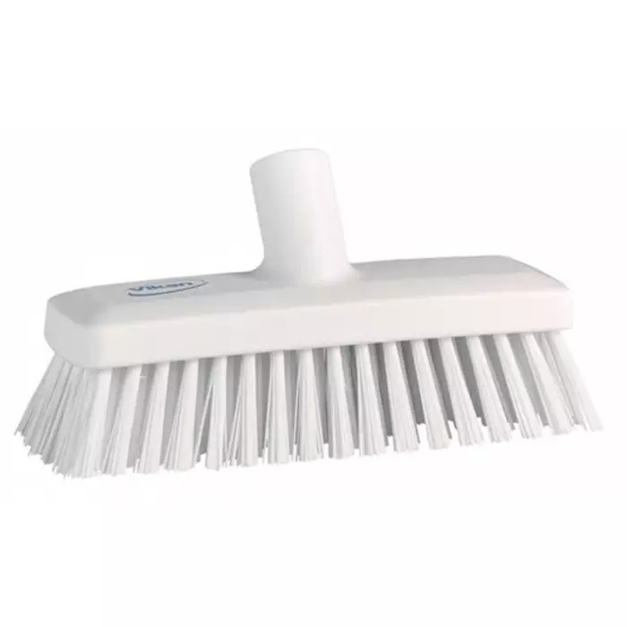 VIKAN Broom White With Polyester, Polypropylene & Stainless Steel Bristles for General Purpose, 70425