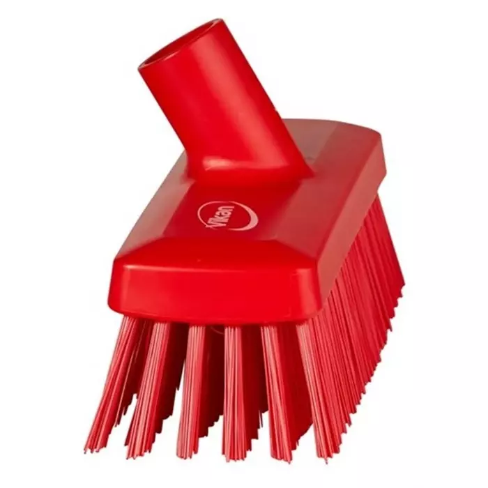 VIKAN Broom Red With Polyester, Polypropylene & Stainless Steel Bristles for General Purpose, 70424