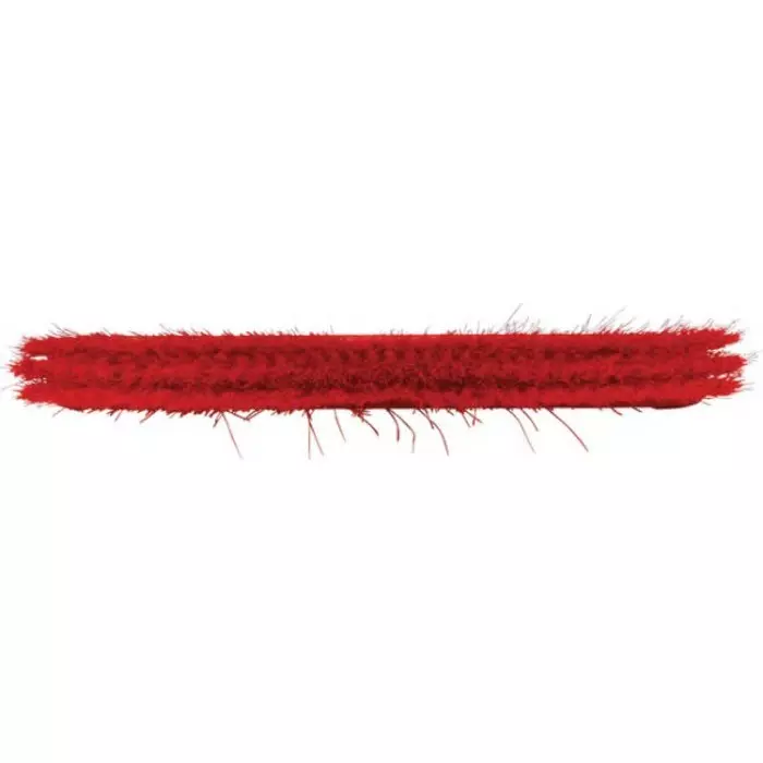 VIKAN Broom Red With Polyester, Polypropylene & Stainless Steel Bristles for General Purpose, 45825