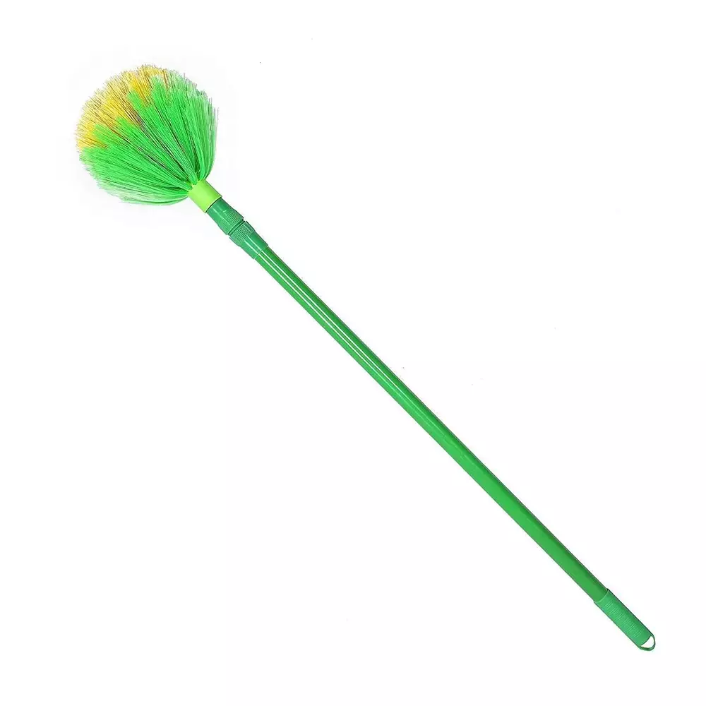 GENERIC Round Ceiling Broom Color May Vary Extendable Size Upto 143 cm Plastic and Metal Body, (Pack of 2)