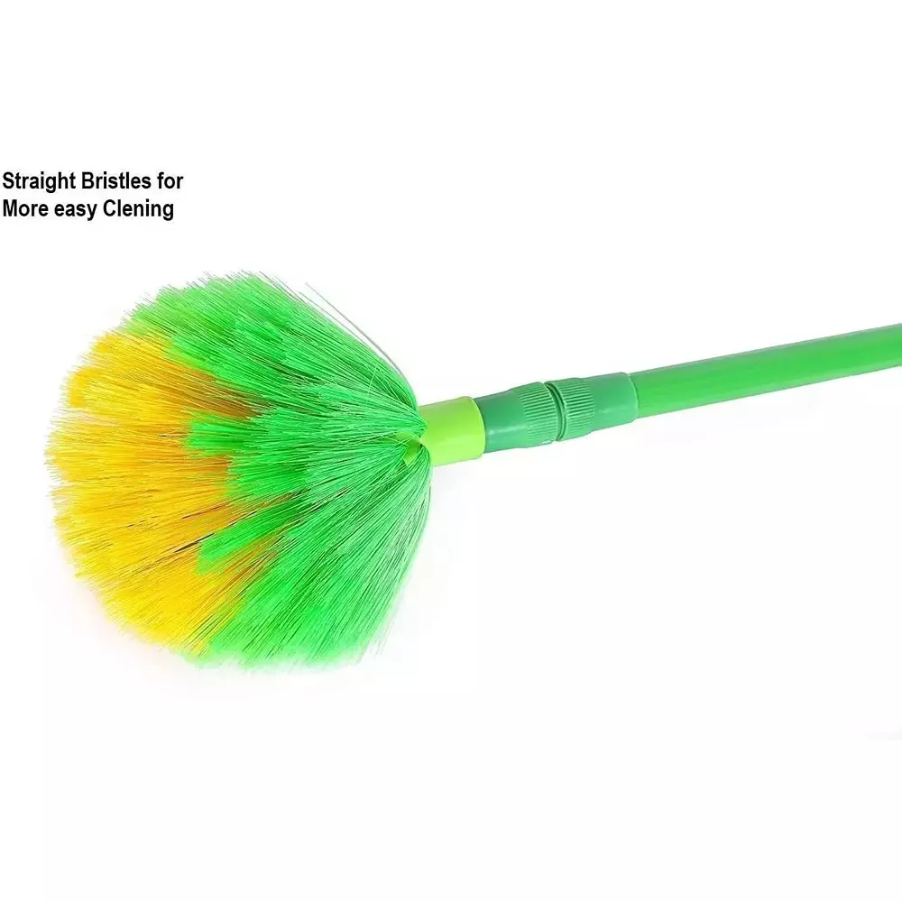 GENERIC Round Ceiling Broom Color May Vary Extendable Size Upto 143 cm Plastic and Metal Body, (Pack of 2)