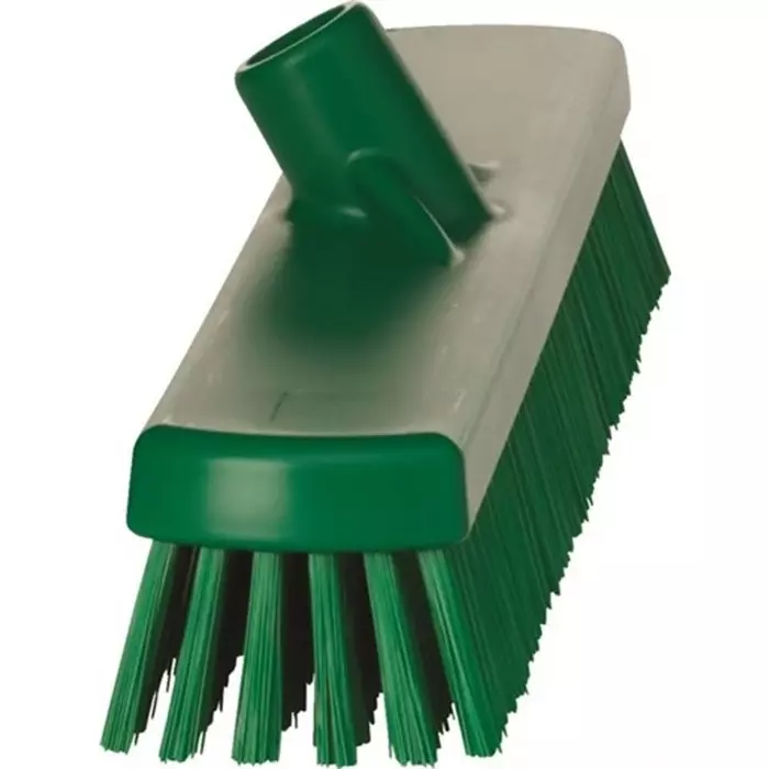 VIKAN Broom Green With Polyester, Polypropylene & Stainless Steel Bristles for Multipurpose Cleaning, 70622