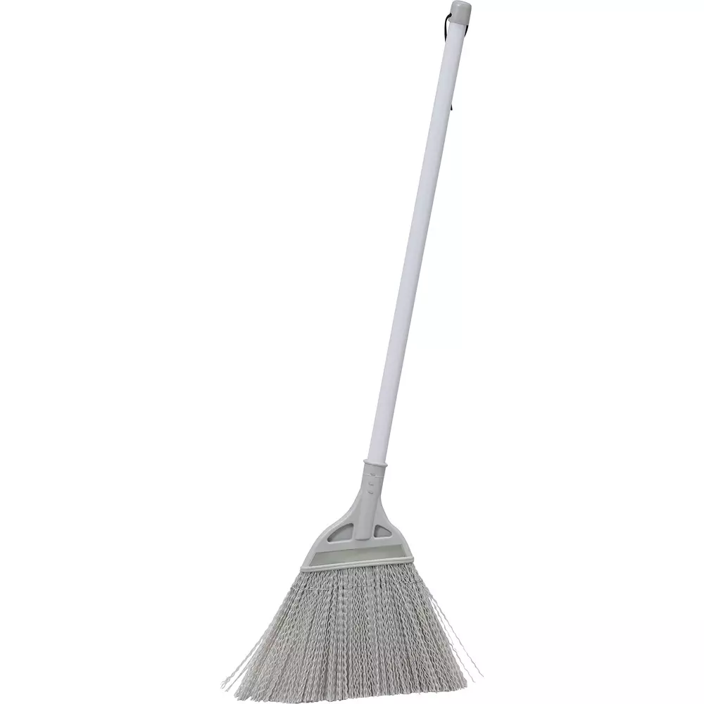 MonotaRO Synthetic Fiber Broom With Short Handle Gray 26 mm Length, 13167799
